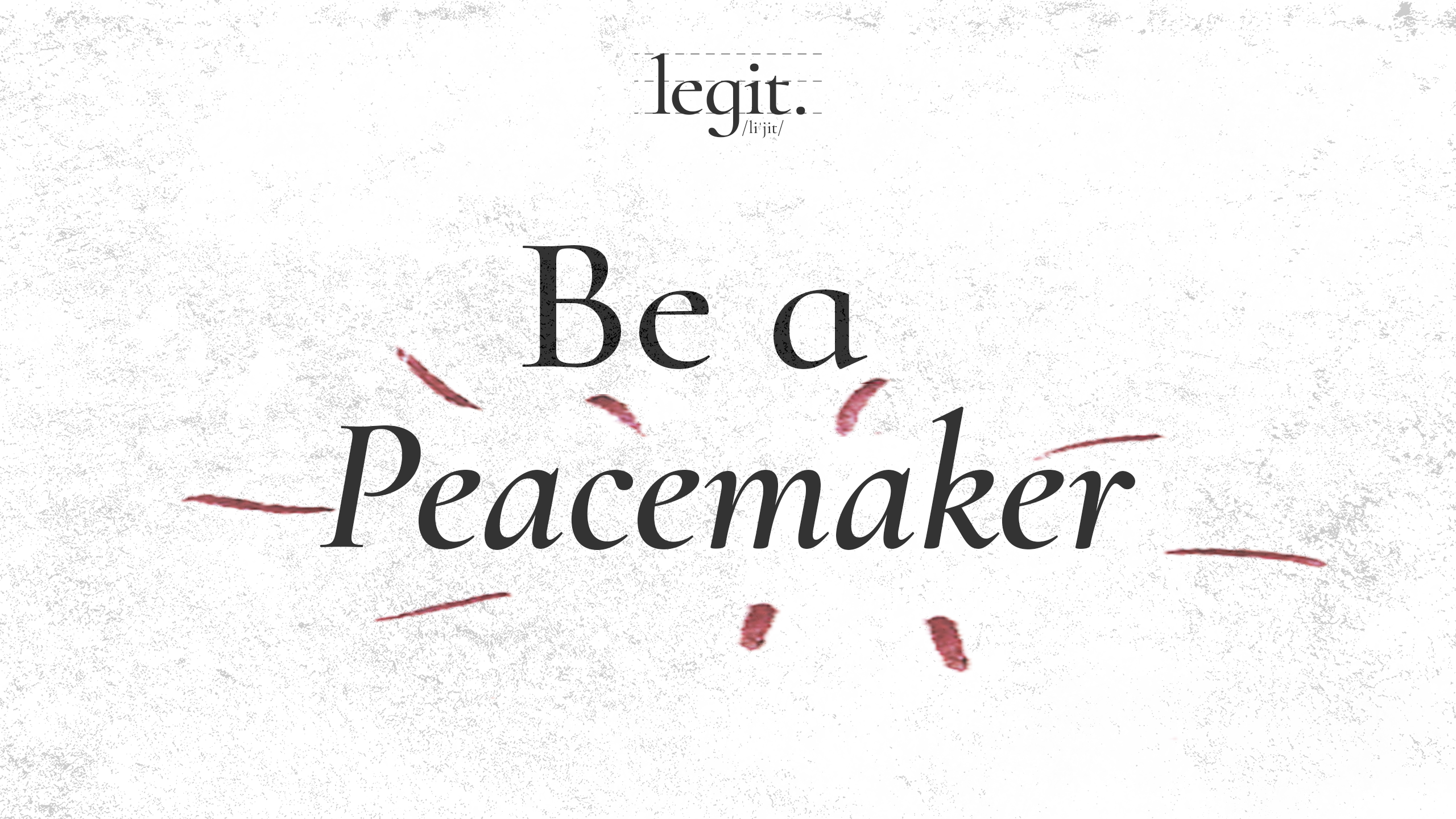 Be A Peacemaker Christ s Commission Fellowship